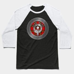 Clan Kerr Crest & Tartan Knot Baseball T-Shirt